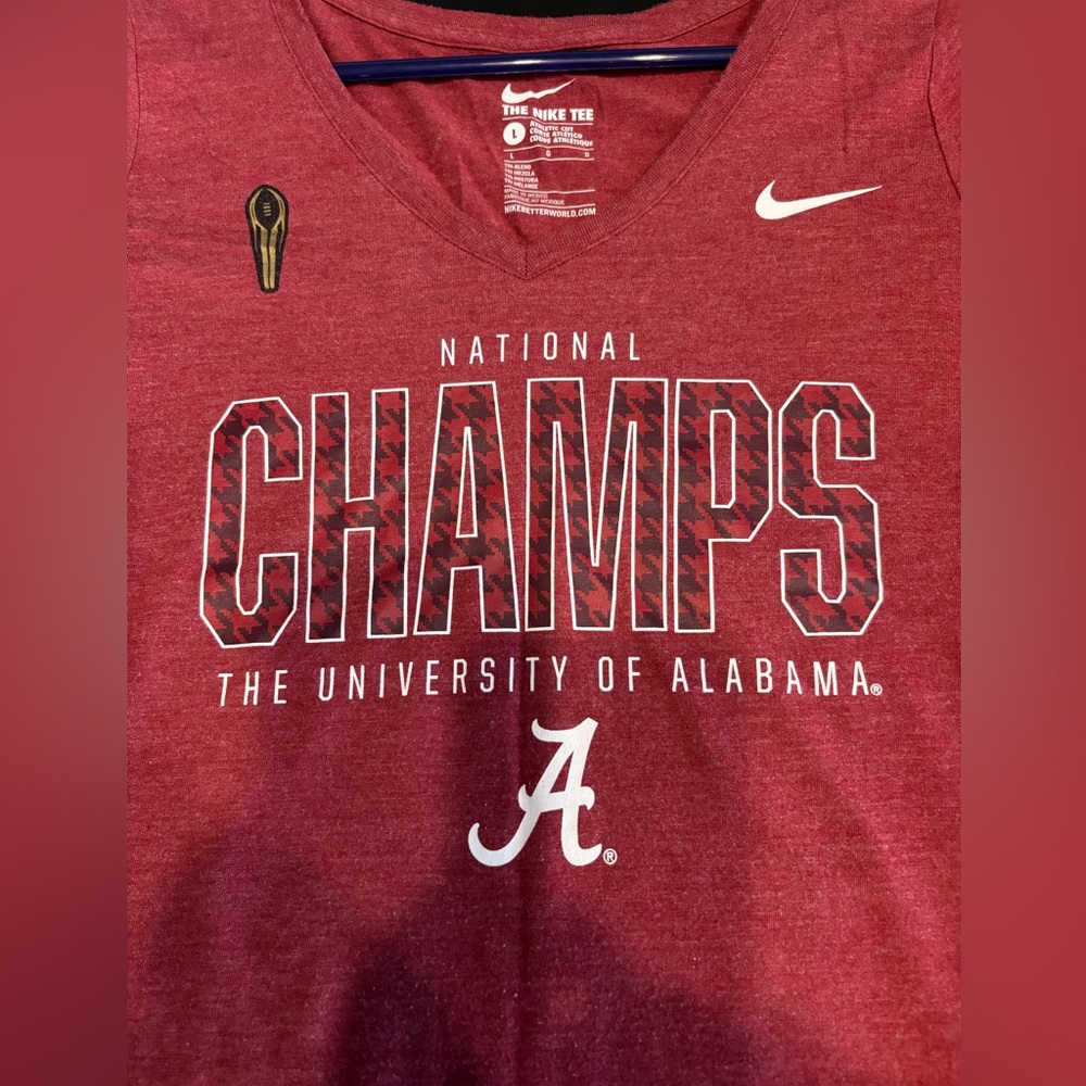 Alabama Crimson Tide National Champions Tee By NIKE * Size Large NWOT *